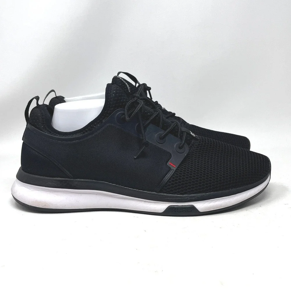 Kuru Mens Cloud Atom Black Red White Mesh Sneaker 102120120 Size 12 Trainer